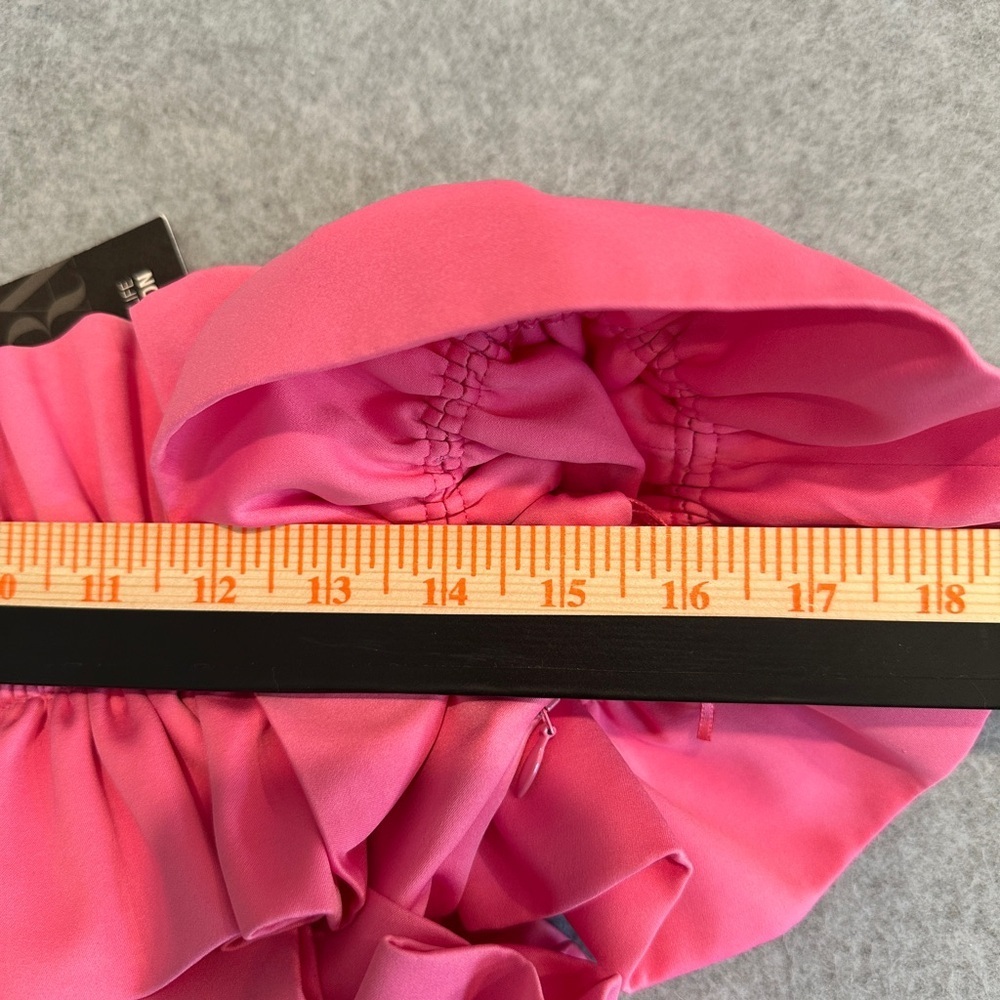 Zara Pink Ruffle Mini Dress - Picture 9 of 9